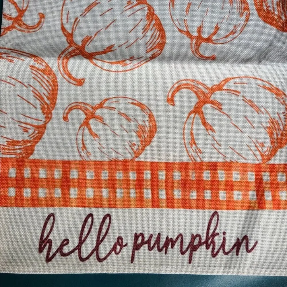 Fall Table Runner Pumpkin Decorative Halloween Decor Thanksgiving Decoration 72